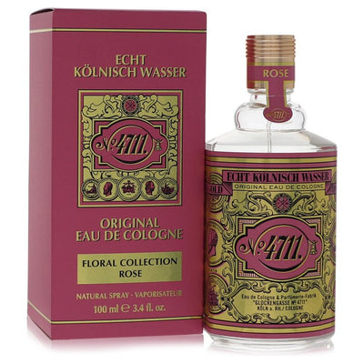 4711 Floral Collection Rose by 4711, 3.4oz Eau De Cologne Spray for Unisex