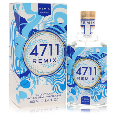 4711 Remix Sparkling Island by Muelhens, 3.4oz Eau de Cologne Spray for Unisex