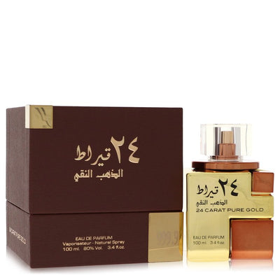 24 Carat Pure Gold by Lattafa, 3.4 oz EDP Spray for Unisex