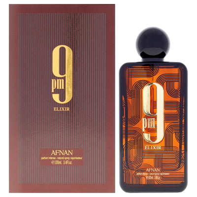 9PM Elixir by Afnan, 3.4 oz Parfum spray for Unisex