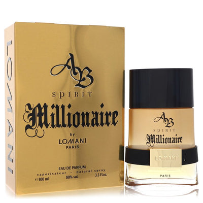 AB Spirit Millionaire by Lomani, 3.3 oz EDP Spray for Men