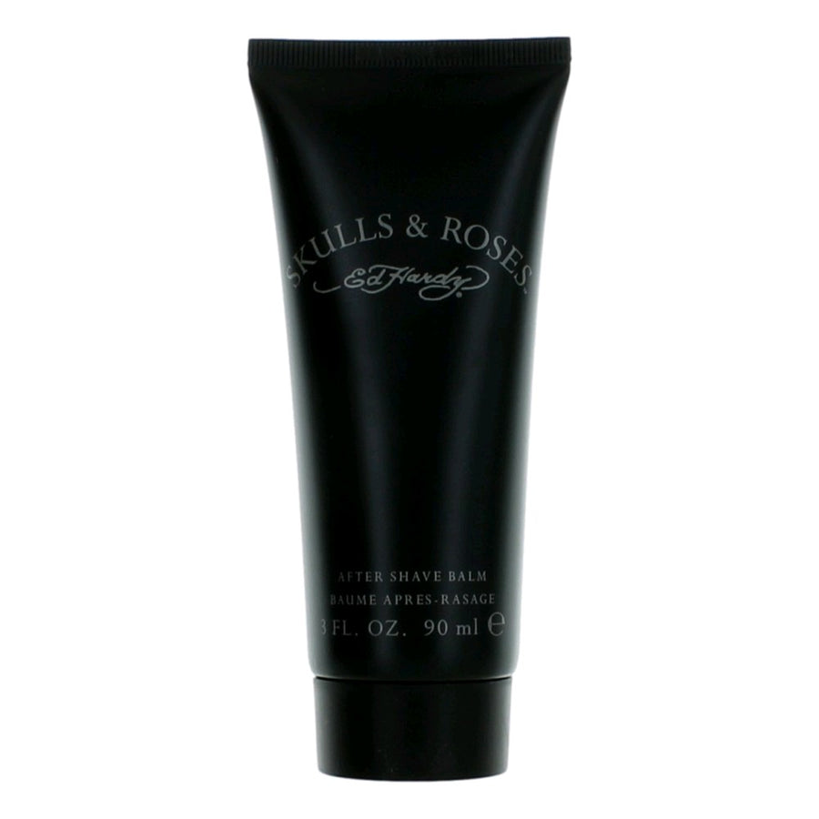 Ed Hardy Skulls & Roses by Ed Hardy, 3 oz After Shave Balm for Men