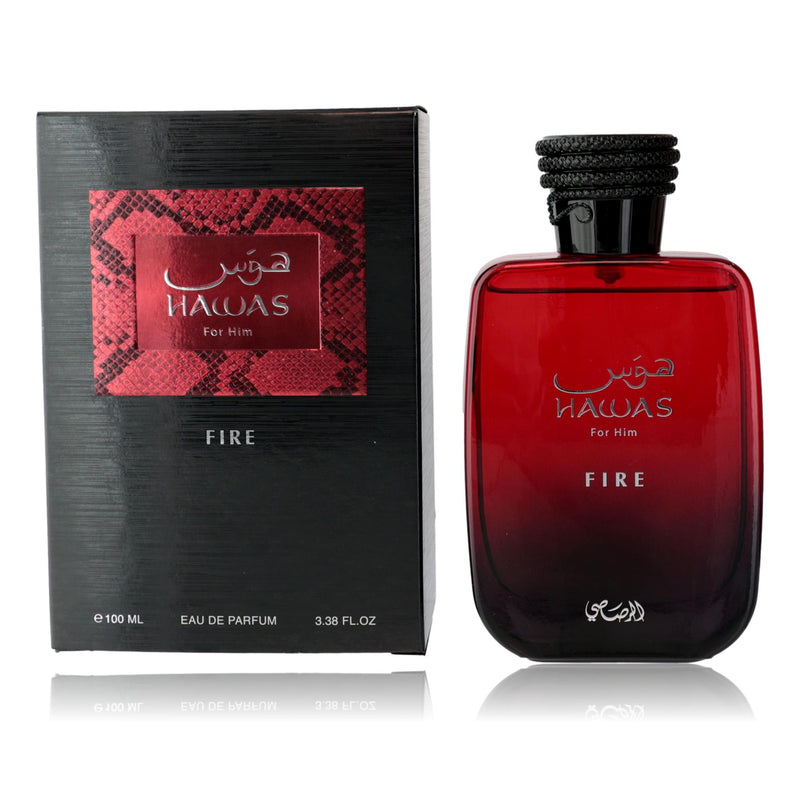 Hawas Fire by Rasasi, 3.3 oz EDP Spray for Men