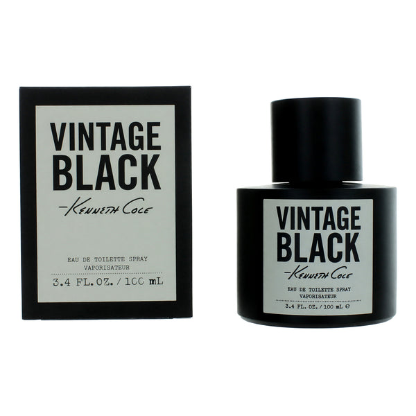 Vintage Black by Kenneth Cole, 3.4 oz EDT Spray for Men