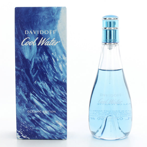 Cool Water Oceanic Edition by Davidoff, 3.3 oz EDT Spray for Women