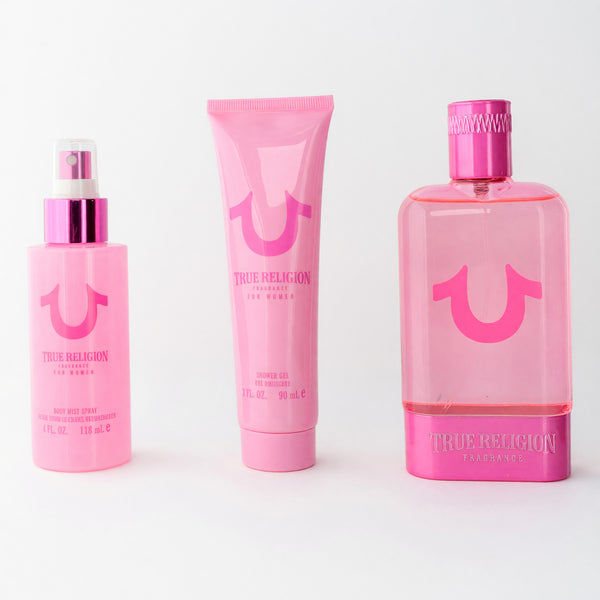 True Religion Pink by True Religion, 3 Piece Gift Set for Women
