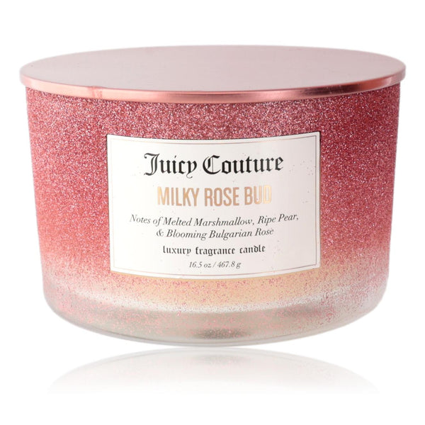 Juicy Couture 16.5 oz Soy Wax Blend 3 Wick Candle - Milky Rose Bud